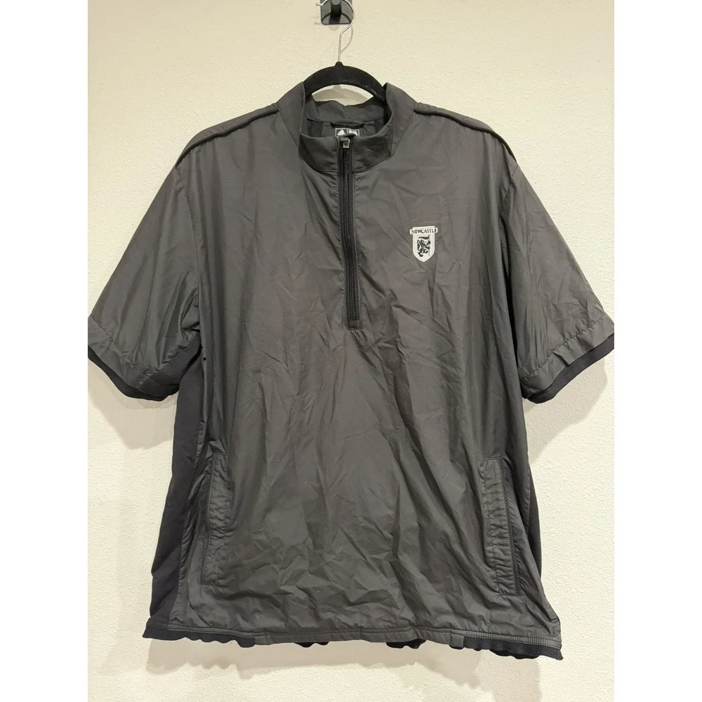 Newcastle Adidas Golf Mens Climaproof Short Sleeve Quarter Zip Size Large